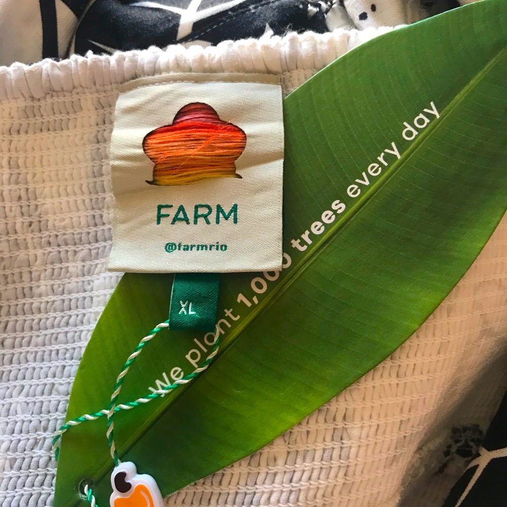FARM RIO Graphic Leaves Midi Dress - Picture 14 of 16
